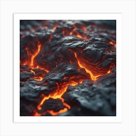 Lava texture 4 Art Print