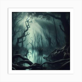 Dark Forest 53 Art Print