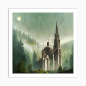 Church In The Forest Art Print