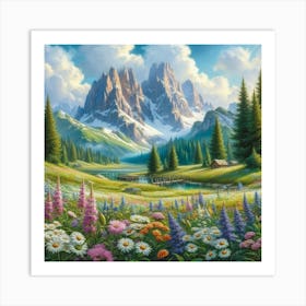 Mountain Landscape 11 Art Print