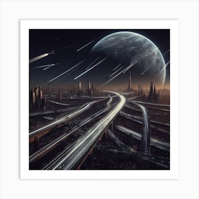 Futuristic Cityscape 14 Art Print