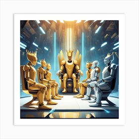 King Of The Robots Art Print