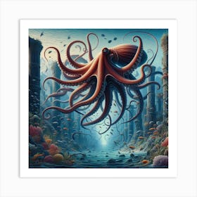 Octopus 9 Art Print