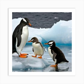 Antarctic Penguins 22 Art Print