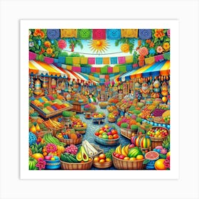 Mexican Market 2 Art Print