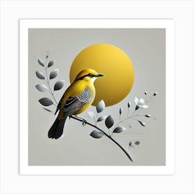 Yellow Bird 1 Art Print