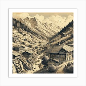 Swiss Village 4 Art Print