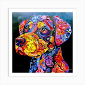 Pups Zen - Doberman Pinscher Art Print