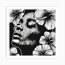 Hibiscus Flower Art Print