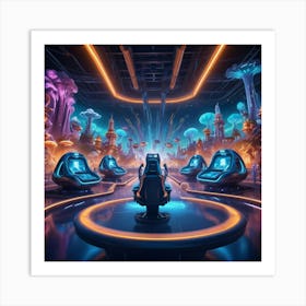 Futuristic Space Art Print