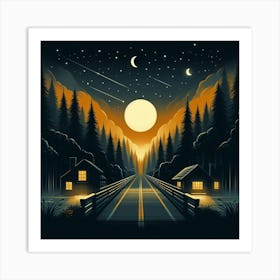 Night In The Woods Art Print