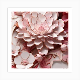 Flowers In Pink Art Print