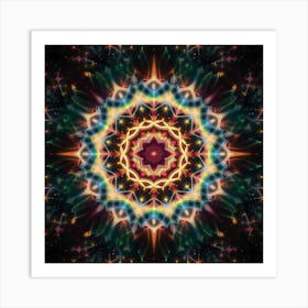 Psychedelic Mandala 1 Art Print