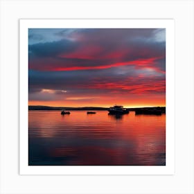 Sunset In Scotland 3 Art Print