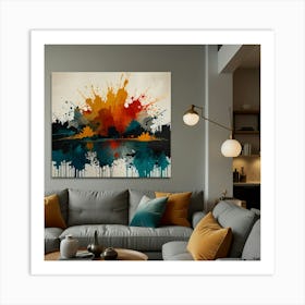 Abstract Cityscape Art Print