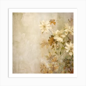 Fa Vintage Floral 48 Art Print