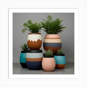 Plant Pots Art Print