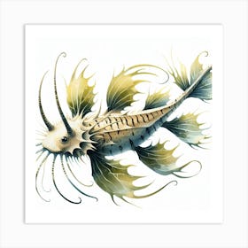 Fantasy fish 2 Art Print