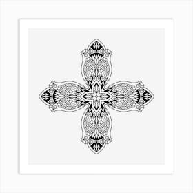 Cross Mandala 07 Art Print