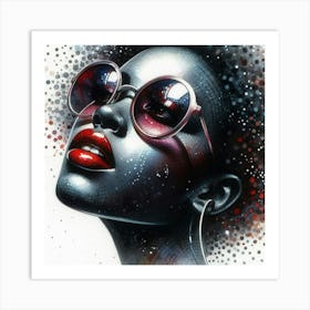 African woman's face 1 Art Print