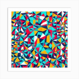 Abstract Triangles 3 Art Print