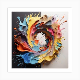 Splatter Painting Art Print