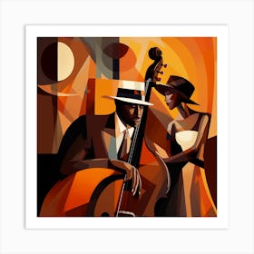 Jazz Lovers 1 Art Print