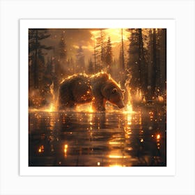 Bear In The Forest 2 Art Print