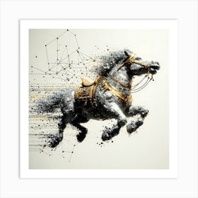 Creative Horse Beauty Illustration Nr 149 Art Print