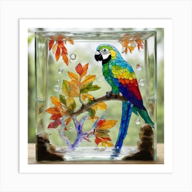 Colorful Parrot 1 Art Print