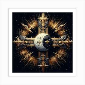 Cross Of The Moon Art Print