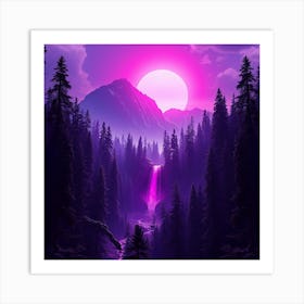 Purple Forest 1 Art Print