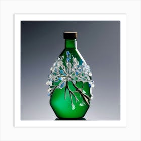 Bottle Of Crystals Art Print