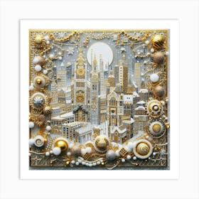 Christmas City 4 Art Print