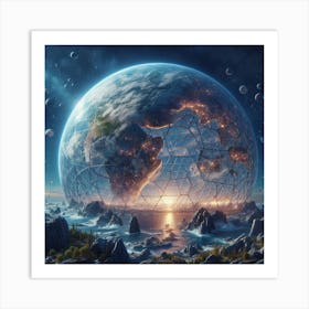 Earth In Space 28 Art Print