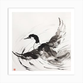 Chinese Ink Painting Art Print