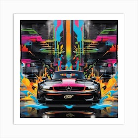 Mercedes Slam 1 Art Print