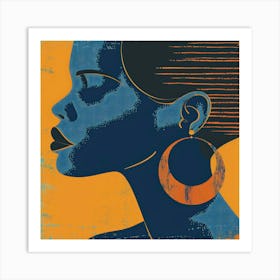 African Woman Canvas Print 3 Art Print