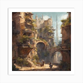 Fantasy City 98 Art Print