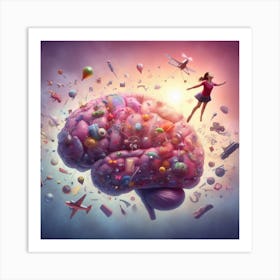 Brain Stock Videos & Royalty-Free Footage Art Print