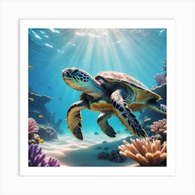 Sea Turtle Art Print