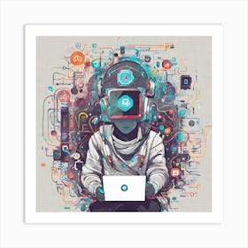 Cyborg 6 Art Print