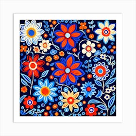 Russian Folk Art Art Print