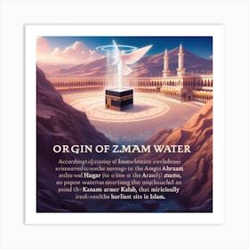 Origin Of Zamam Water Art Print