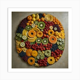 Circle Of Fruit Art Print