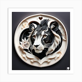 Lion Head Art Print