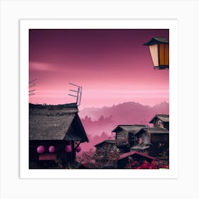 Asian Village Art Print