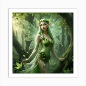 Fairy In The Woods 5 Art Print