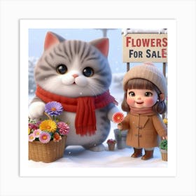 Flowers For Sale Art Print