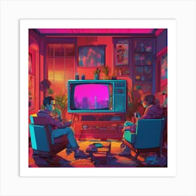 Tv Room Art Print